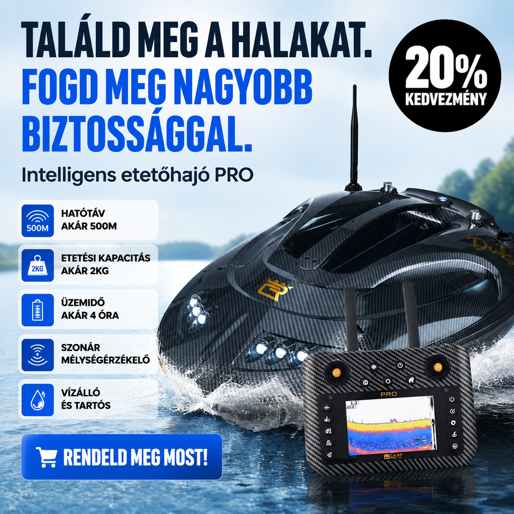 GPS-es etetőhajó halradarral